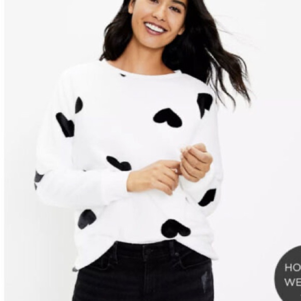 LOFT Heart Sweatshirt